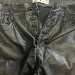 KanCan Black Faux Leather Pants